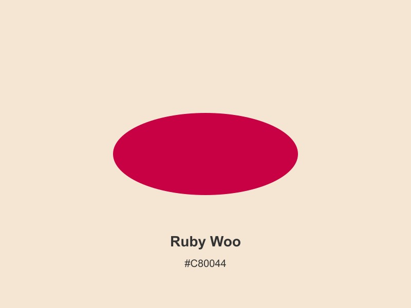 MAC Cosmetics Ruby Woo swatch – cool undertone